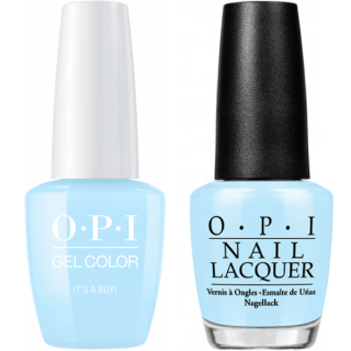 OPI GelColor And Nail Lacquer, T75, It’s a Boy, 0.5oz 